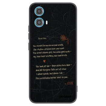 Picasee silikonový černý obal pro Motorola Moto G34 5G - POET