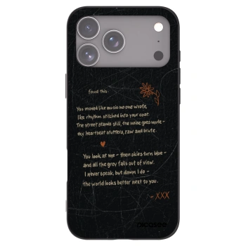 Picasee silikonový černý obal pro Apple iPhone 17 Pro Max - POET