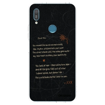 Picasee silikonový průhledný obal pro Huawei Y6 2019 - POET