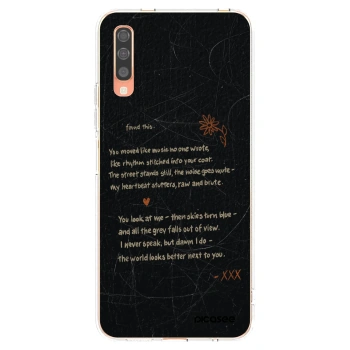 Picasee silikonový průhledný obal pro Samsung Galaxy A70 A705F - POET