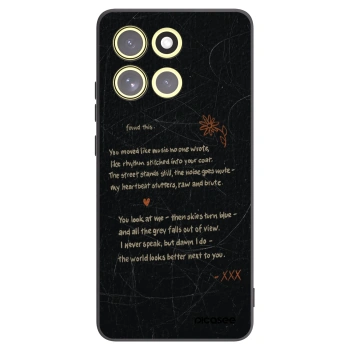 Picasee silikonový černý obal pro Motorola Moto G86 5G - POET
