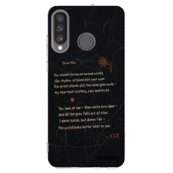 Picasee silikonový průhledný obal pro Huawei P30 Lite - POET