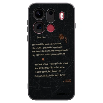 Picasee silikonový černý obal pro OPPO Find X9 Pro - POET