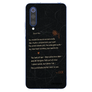 Picasee silikonový průhledný obal pro Xiaomi Mi 9 SE - POET