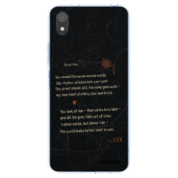 Picasee silikonový průhledný obal pro Xiaomi Redmi 7A - POET