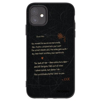 Picasee silikonový černý obal pro Apple iPhone 11 - POET