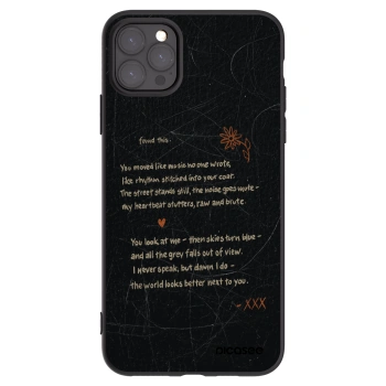 Picasee silikonový černý obal pro Apple iPhone 11 Pro Max - POET