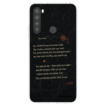 Picasee silikonový průhledný obal pro Xiaomi Redmi Note 8 - POET