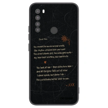 Picasee silikonový černý obal pro Xiaomi Redmi Note 8 - POET