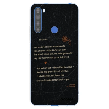 Picasee silikonový průhledný obal pro Xiaomi Redmi Note 8T - POET
