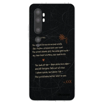 Picasee silikonový průhledný obal pro Xiaomi Mi Note 10 (Pro) - POET