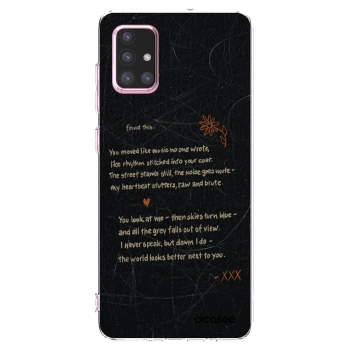 Picasee silikonový průhledný obal pro Samsung Galaxy A71 A715F - POET