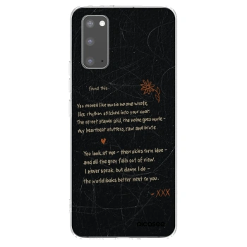 Picasee silikonový průhledný obal pro Samsung Galaxy S20 G980F - POET