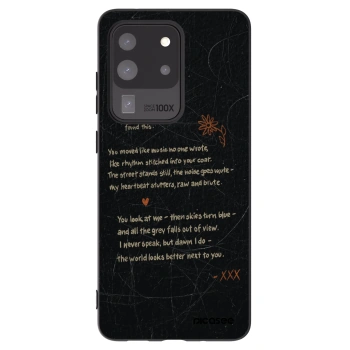 Picasee silikonový černý obal pro Samsung Galaxy S20 Ultra 5G G988F - POET