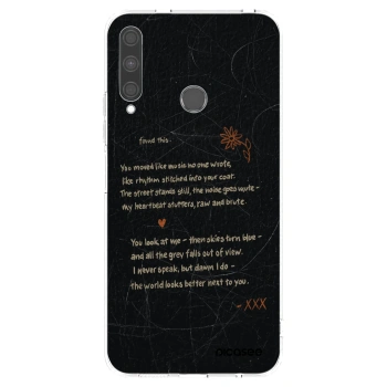 Picasee silikonový průhledný obal pro Huawei P40 Lite E - POET
