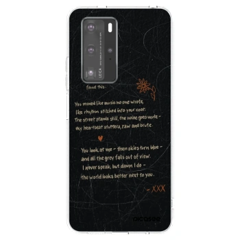 Picasee silikonový průhledný obal pro Huawei P40 Pro - POET
