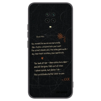 Picasee silikonový černý obal pro Xiaomi Redmi Note 9 Pro - POET