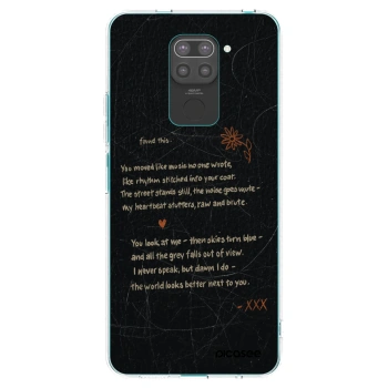 Picasee silikonový černý obal pro Xiaomi Redmi Note 9 - POET