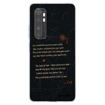 Picasee silikonový průhledný obal pro Xiaomi Mi Note 10 Lite - POET
