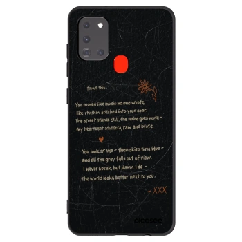 Picasee silikonový černý obal pro Samsung Galaxy A21s - POET