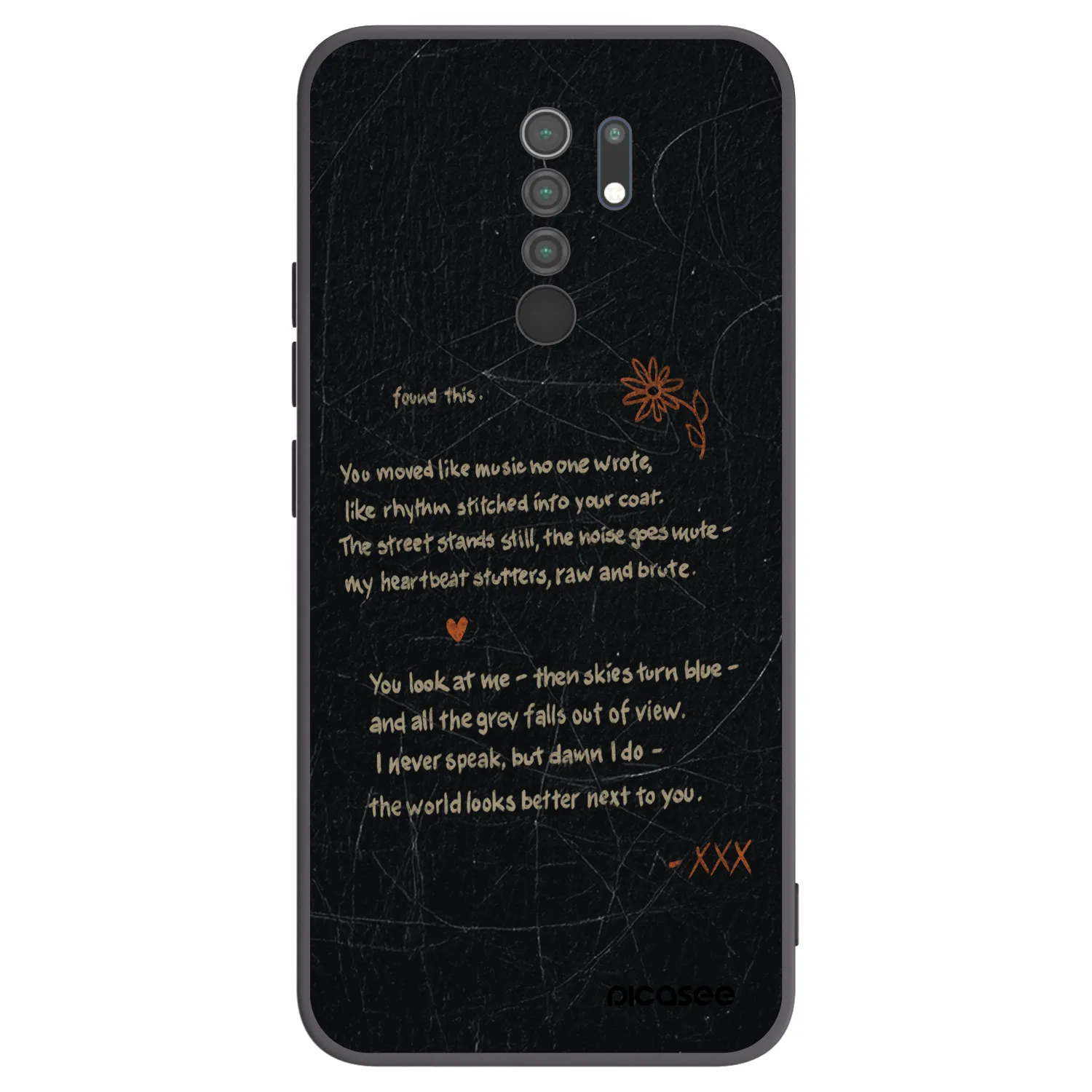 Picasee silikonový černý obal pro Xiaomi Redmi 9 - POET