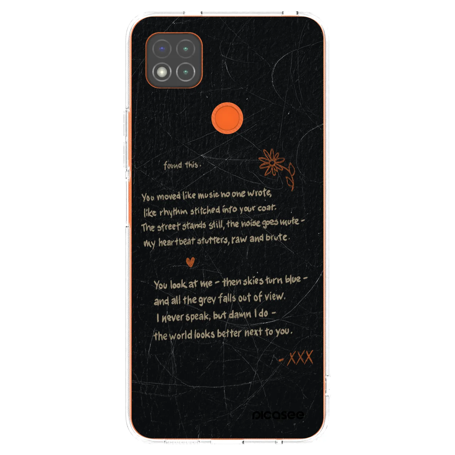 Picasee silikonový průhledný obal pro Xiaomi Redmi 9C - POET