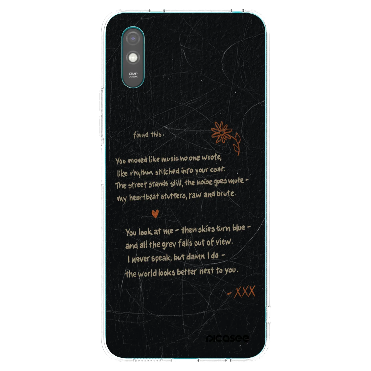 Picasee silikonový průhledný obal pro Xiaomi Redmi 9A - POET