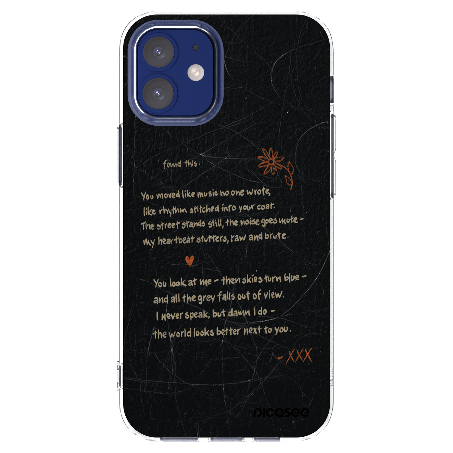 Picasee silikonový průhledný obal pro Apple iPhone 12 mini - POET