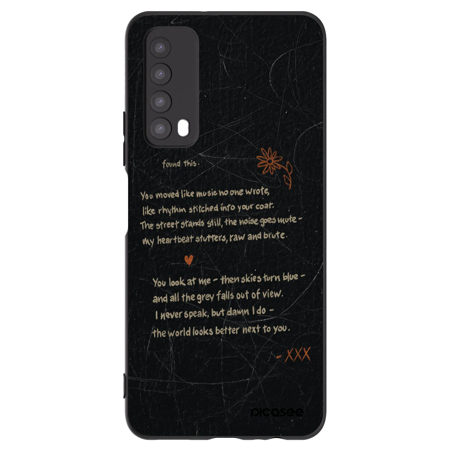 Picasee silikonový černý obal pro Huawei P Smart 2021 - POET