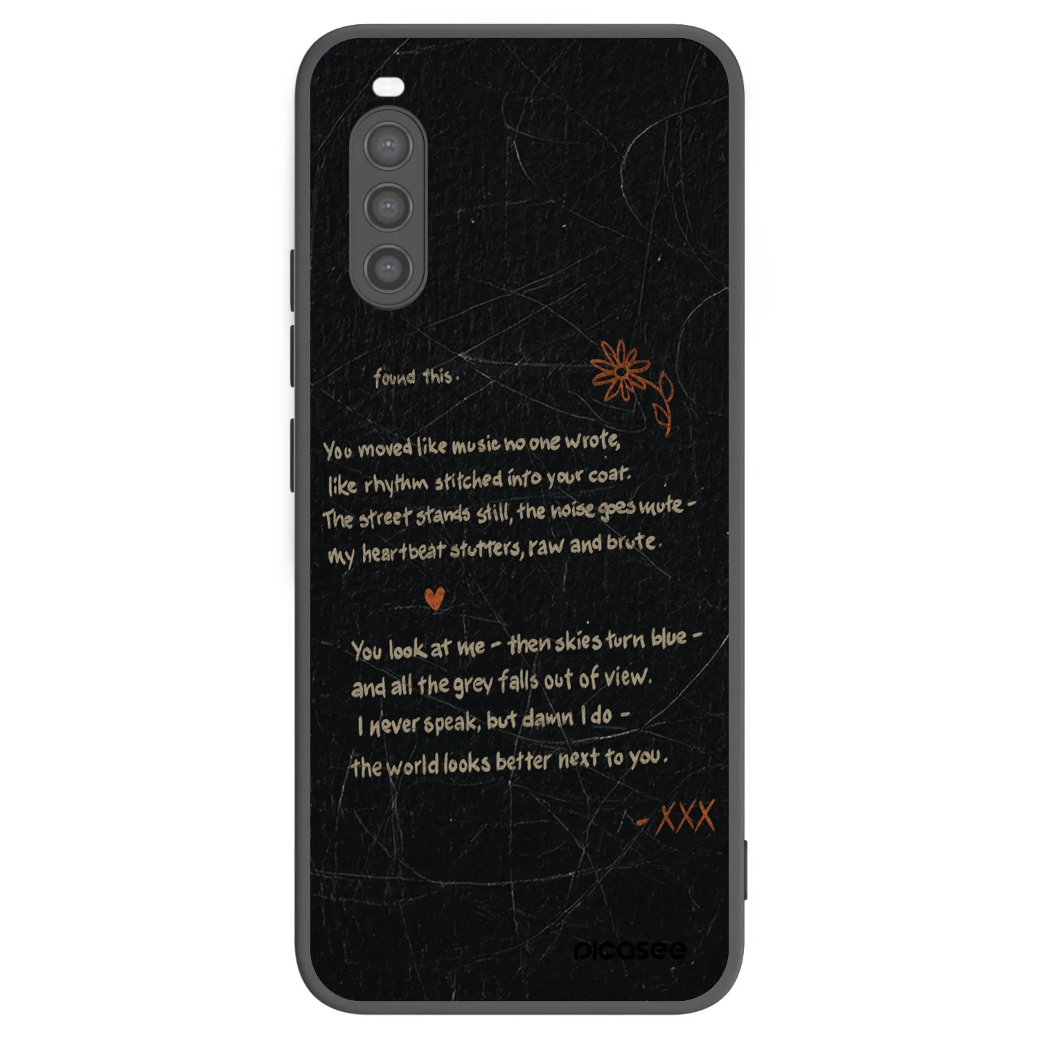 Picasee silikonový černý obal pro Sony Xperia 10 II - POET