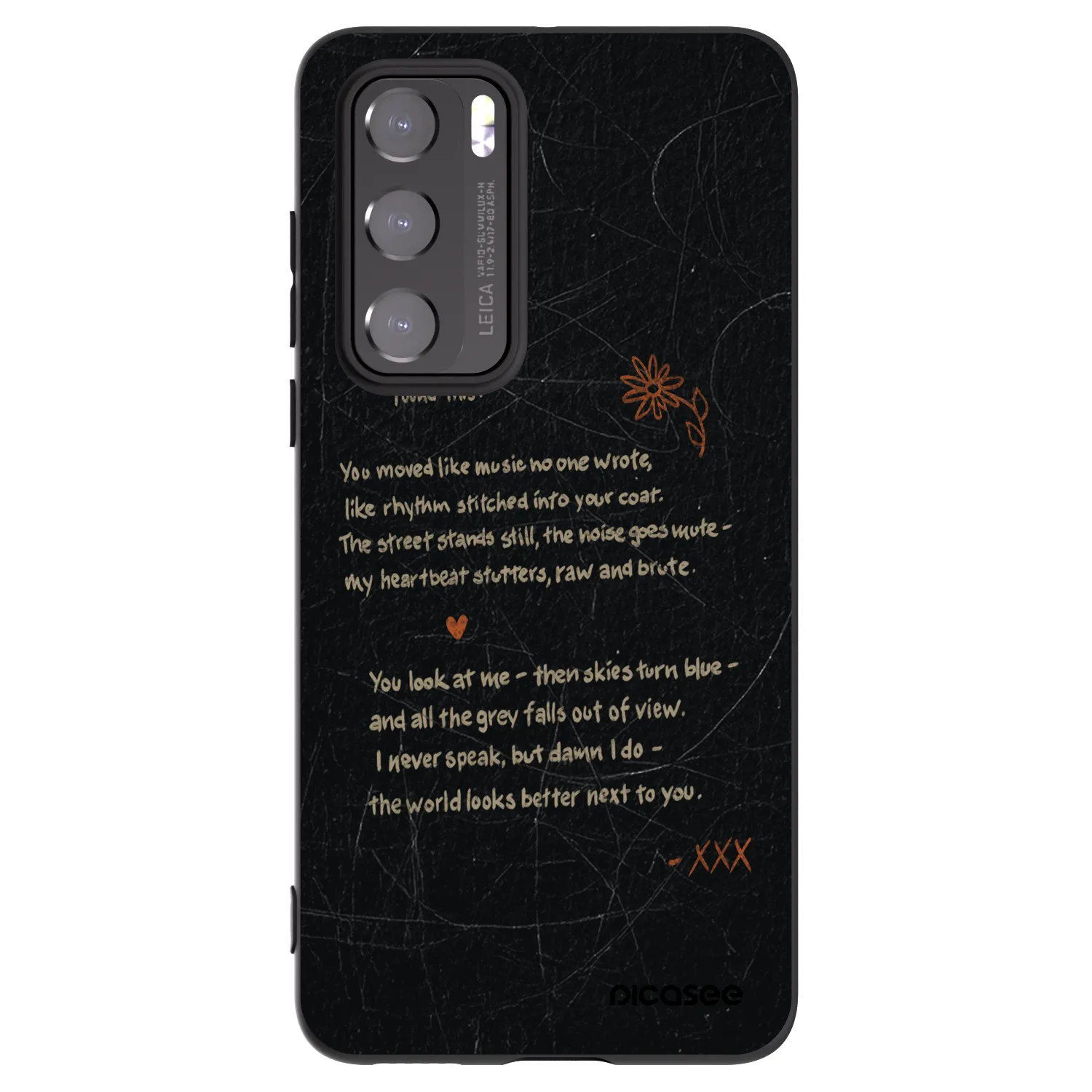 Picasee silikonový černý obal pro Huawei P40 - POET