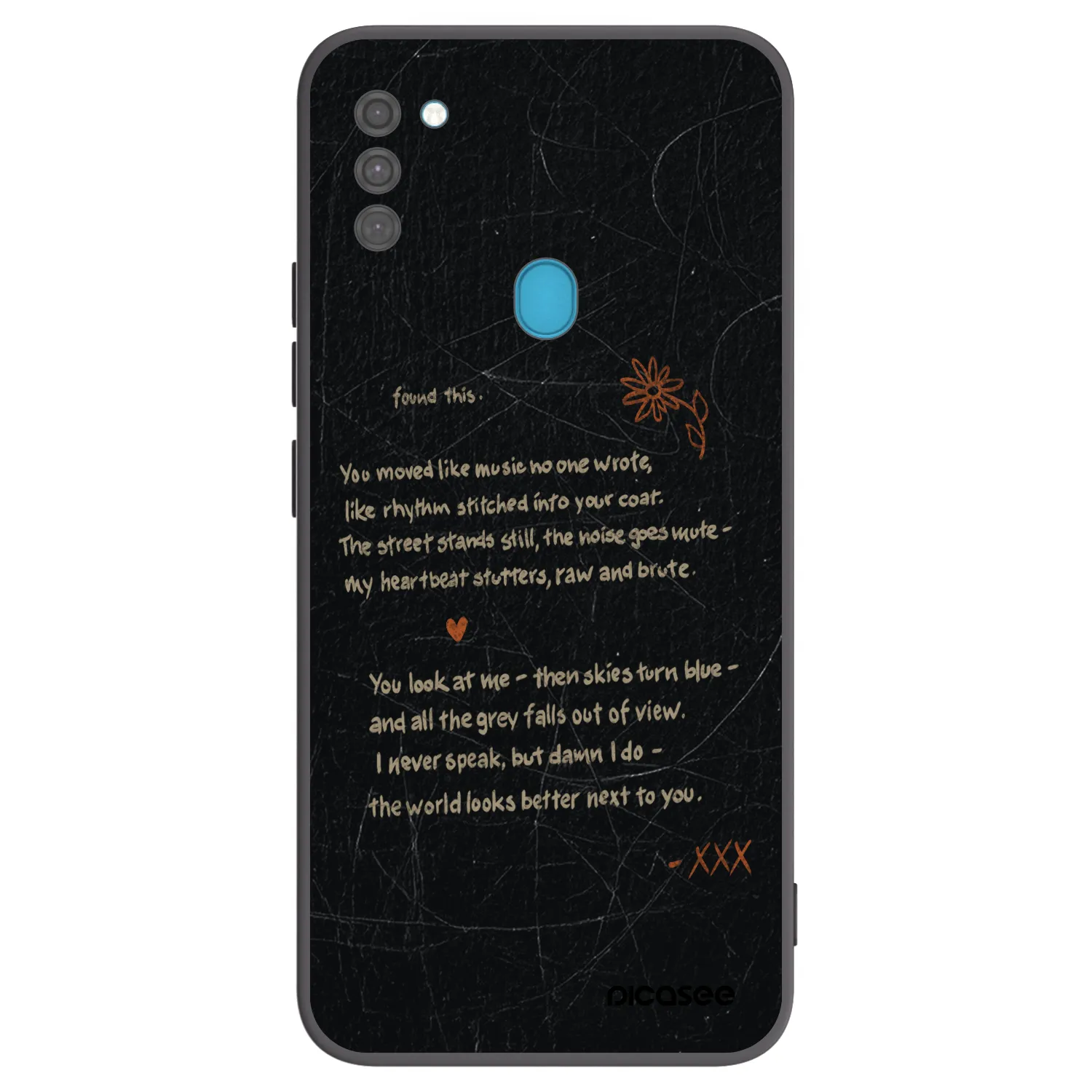Picasee silikonový černý obal pro Samsung Galaxy M11 - POET