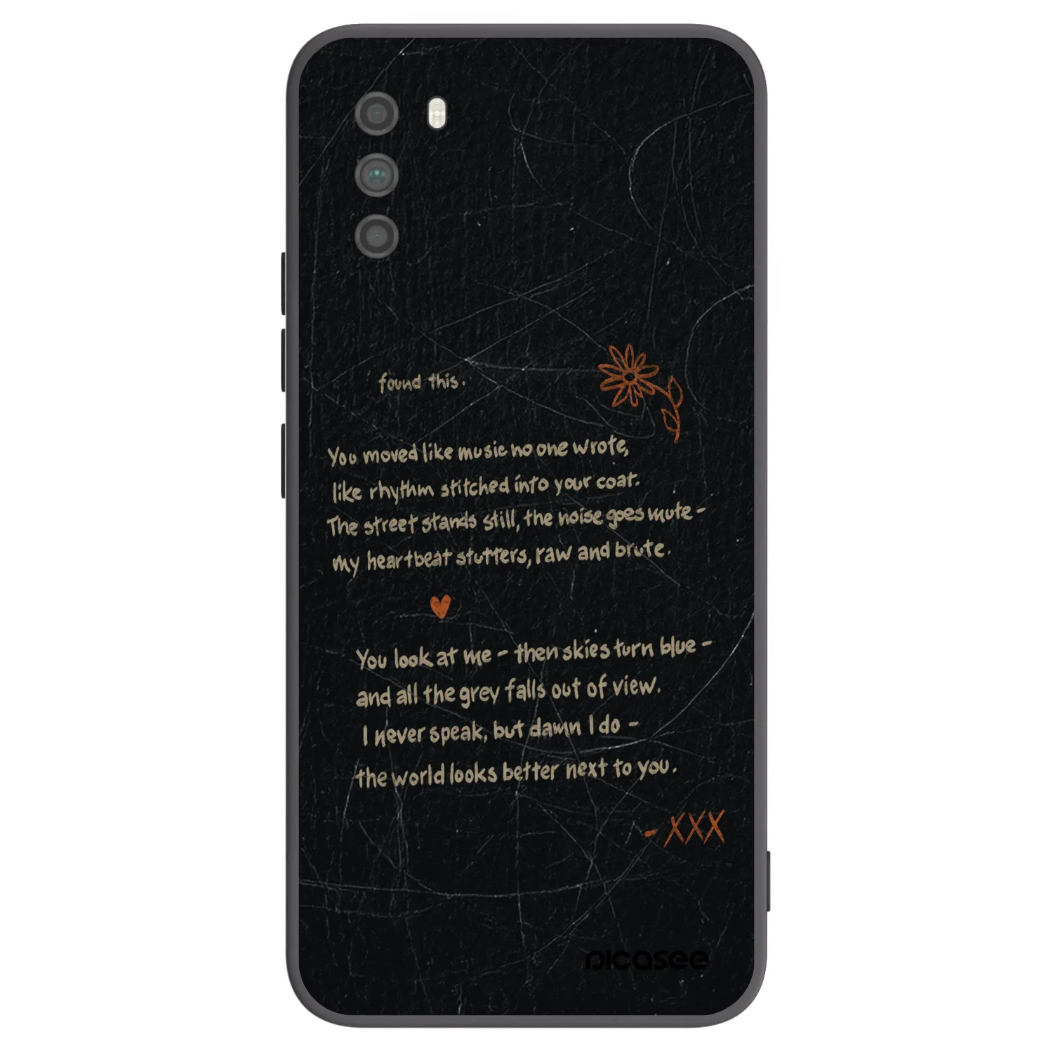 Picasee silikonový černý obal pro Xiaomi Poco M3 - POET
