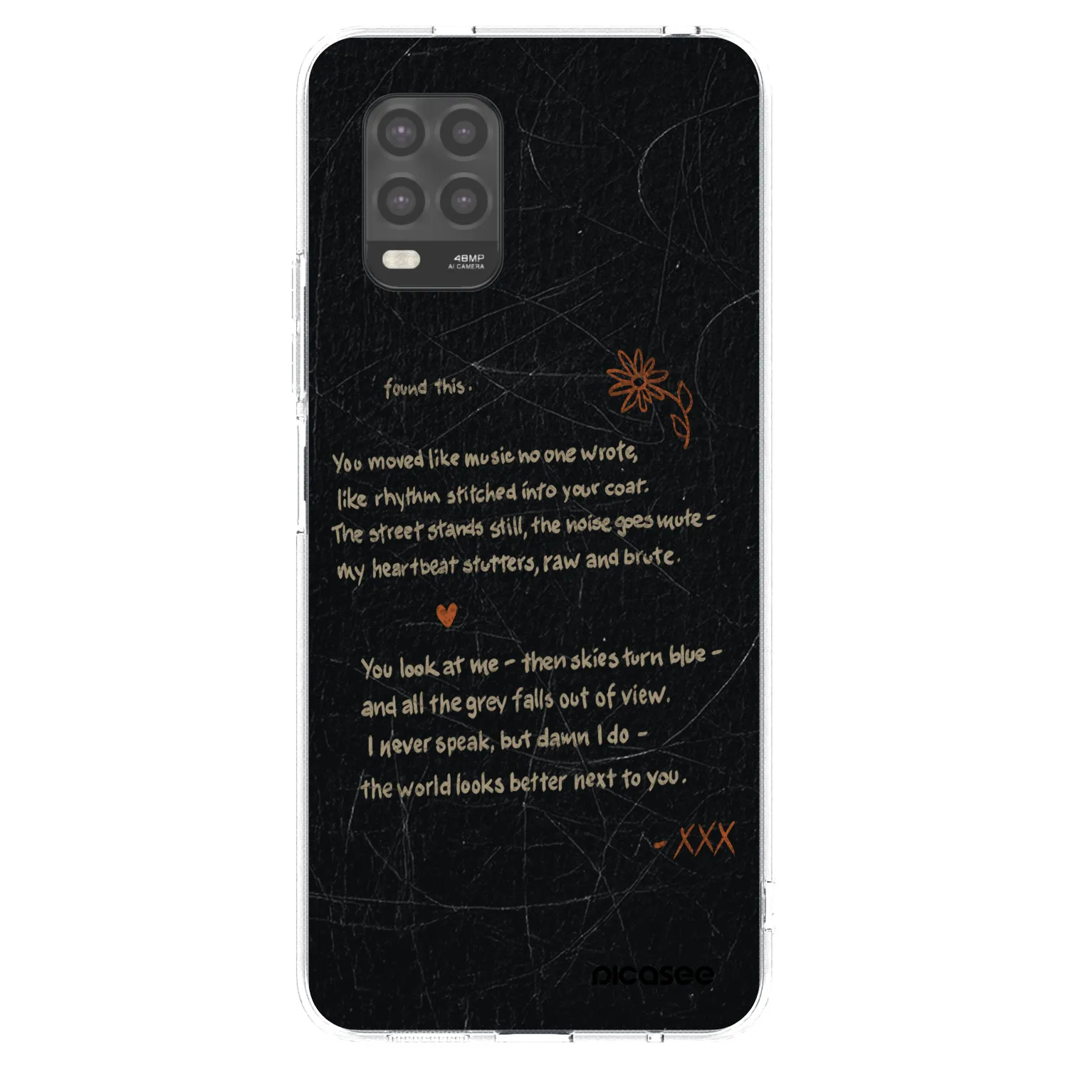 Picasee silikonový průhledný obal pro Xiaomi Mi 10 Lite - POET