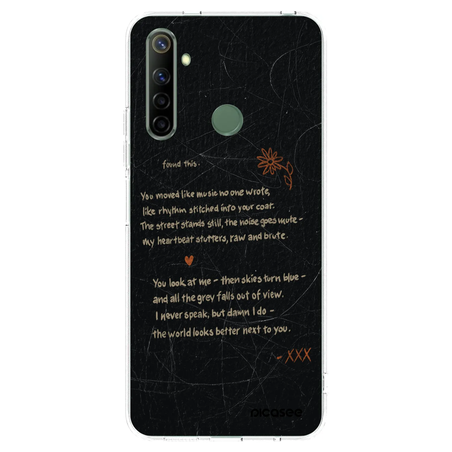 Picasee silikonový průhledný obal pro Realme 6i - POET