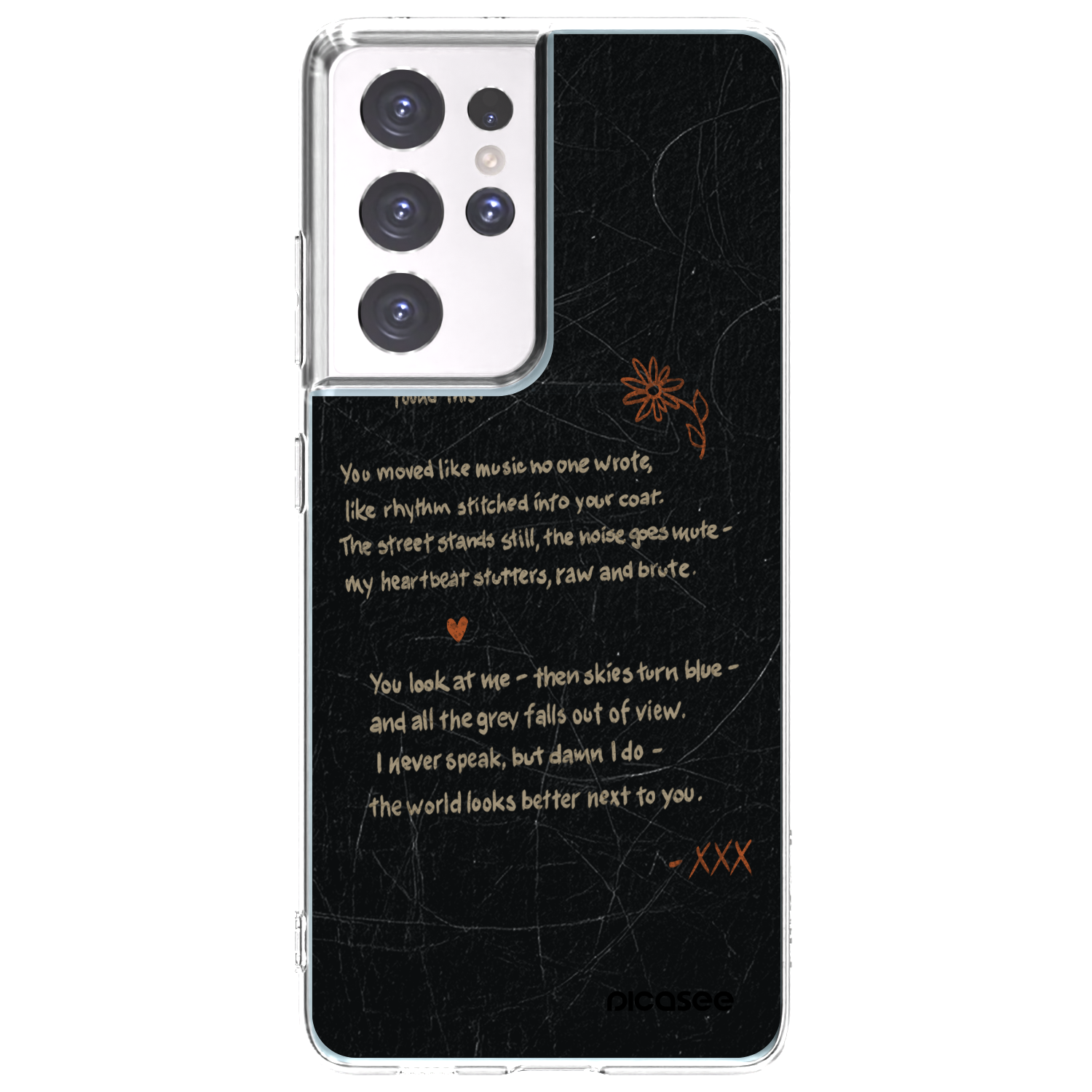 Picasee silikonový průhledný obal pro Samsung Galaxy S21 Ultra 5G G998B - POET