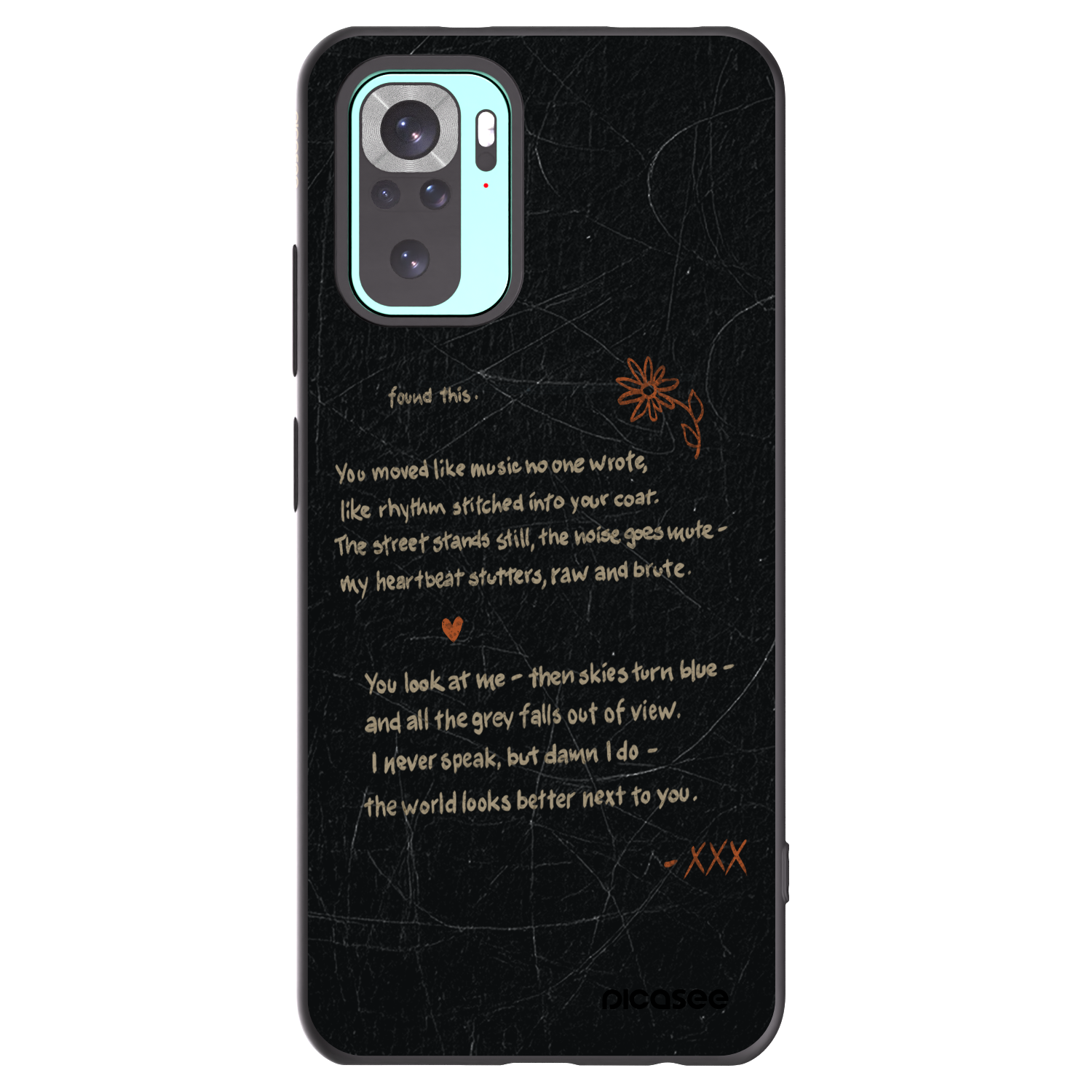 Picasee silikonový černý obal pro Xiaomi Redmi Note 10 Pro - POET