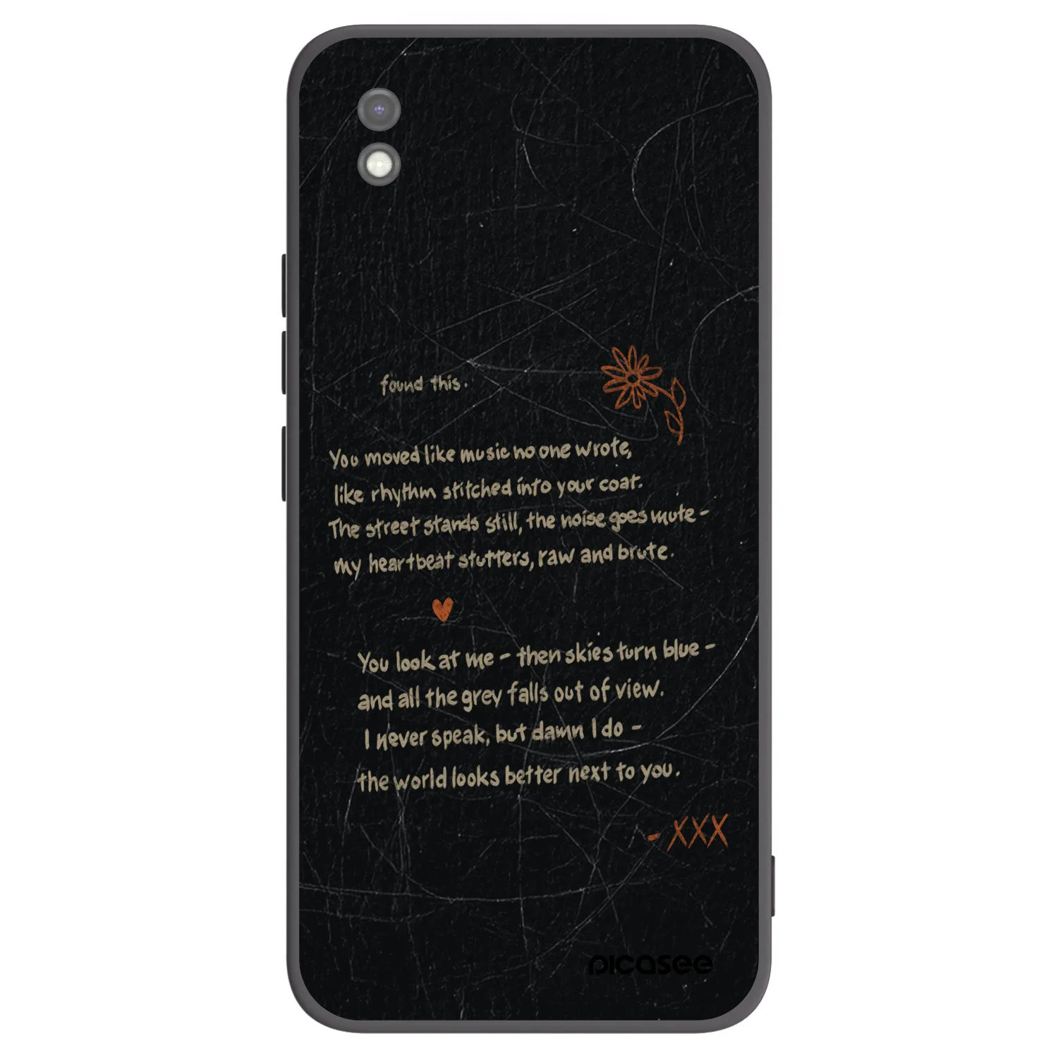 Picasee silikonový černý obal pro Xiaomi Redmi 9AT - POET