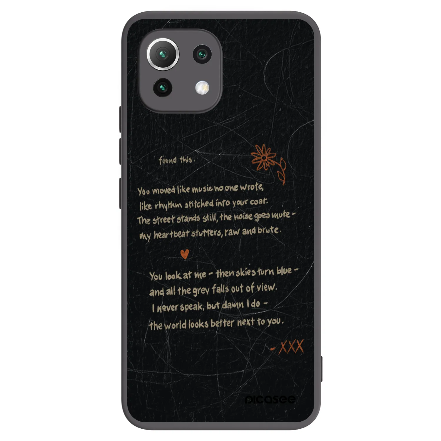 Picasee silikonový černý obal pro Xiaomi Mi 11 Lite - POET