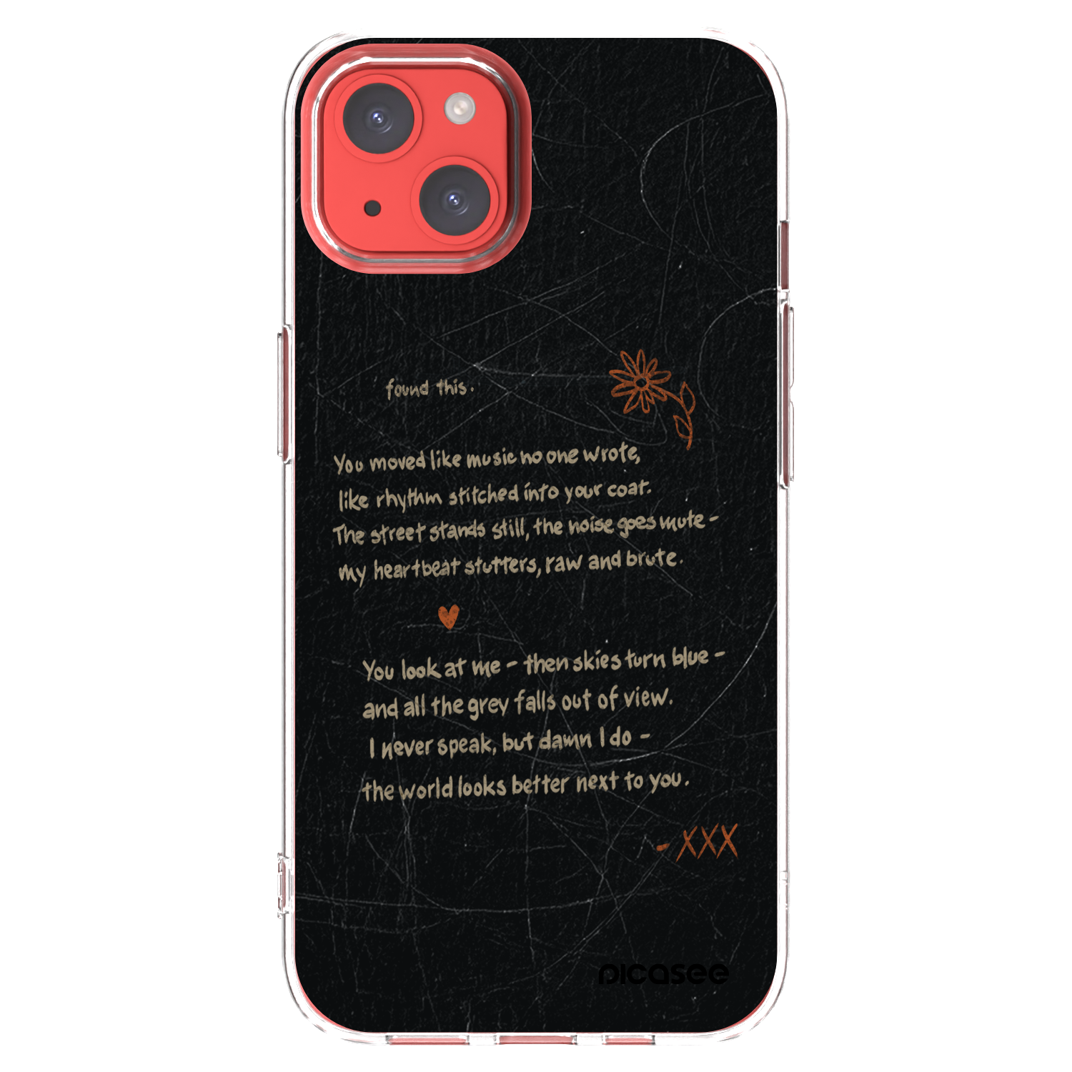Picasee silikonový průhledný obal pro Apple iPhone 13 - POET