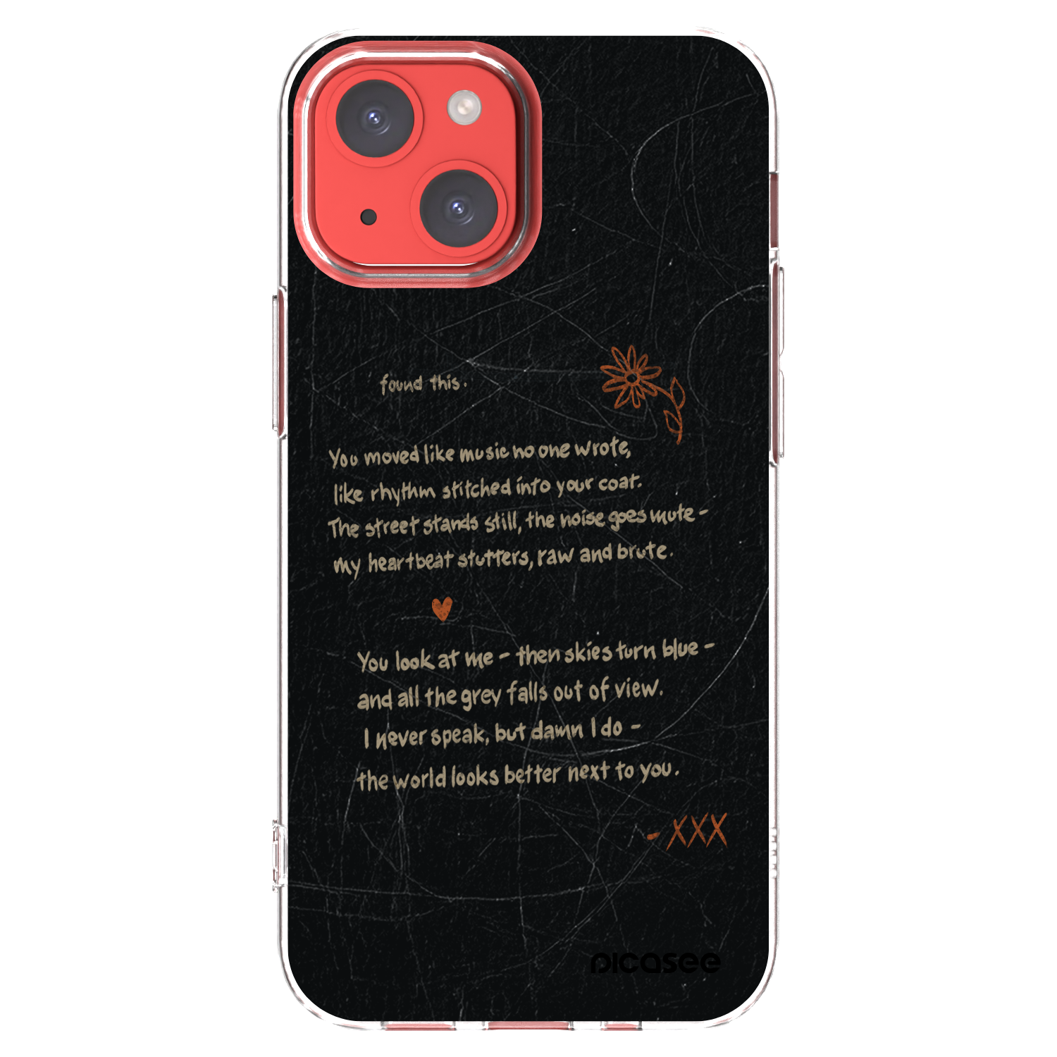Picasee silikonový průhledný obal pro Apple iPhone 13 mini - POET