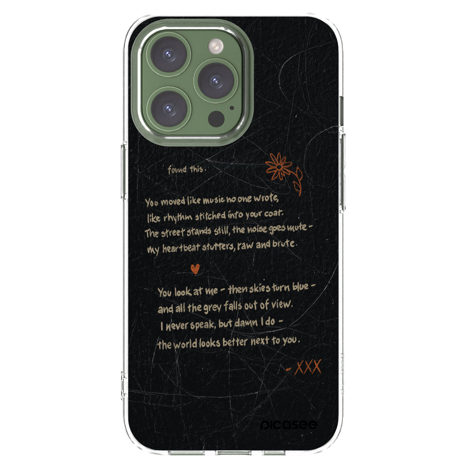 Picasee silikonový průhledný obal pro Apple iPhone 13 Pro - POET