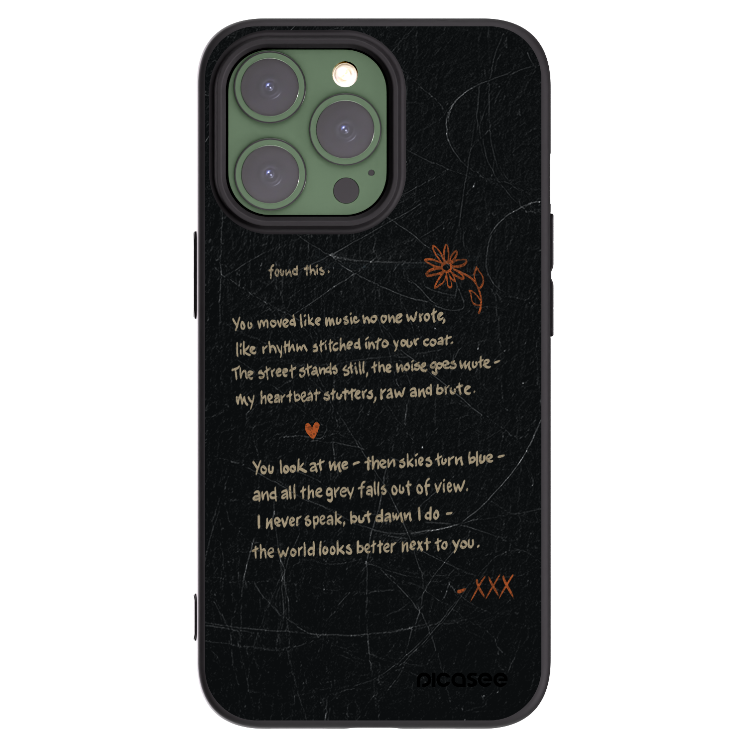 Picasee silikonový černý obal pro Apple iPhone 13 Pro - POET
