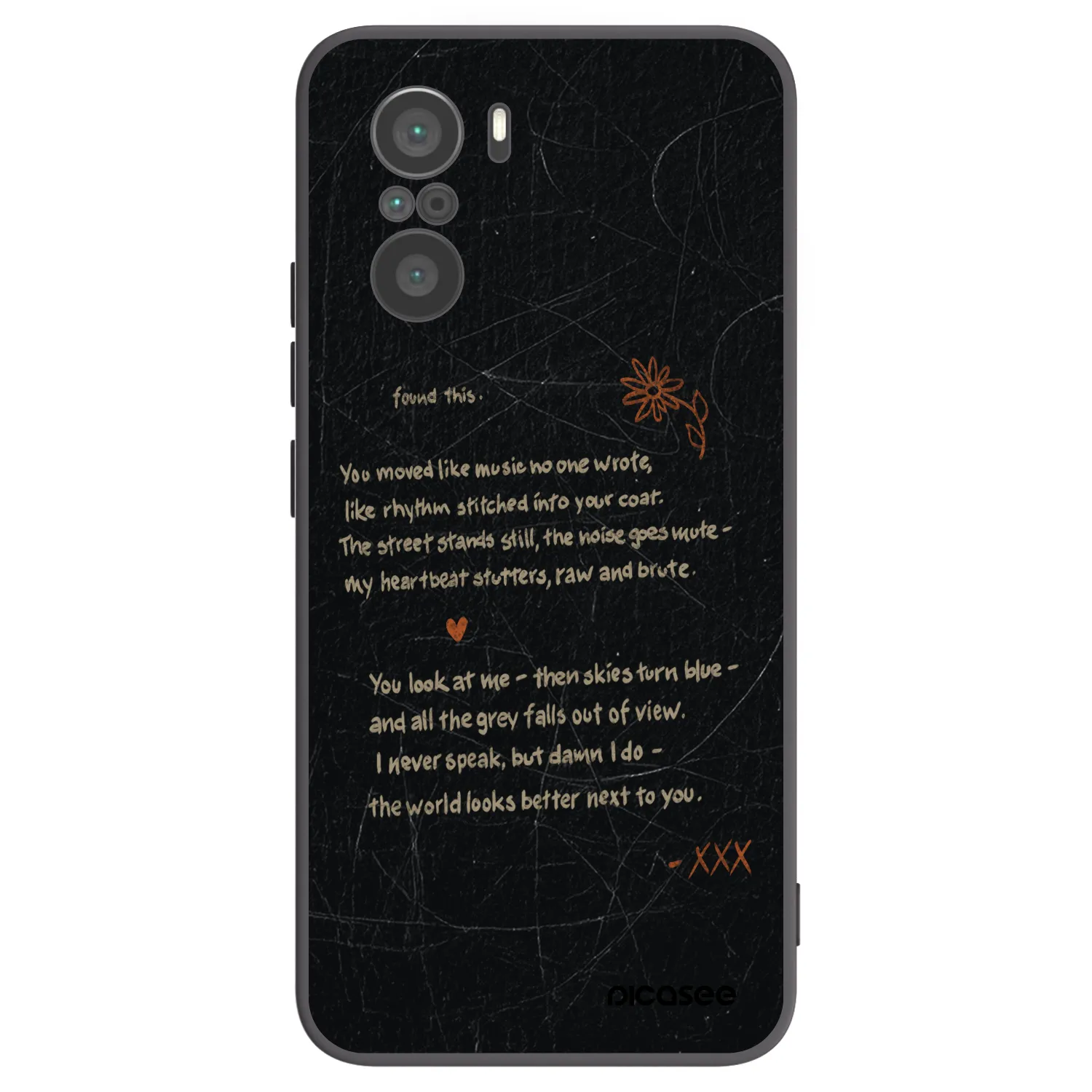 Picasee silikonový černý obal pro Xiaomi Poco F3 - POET