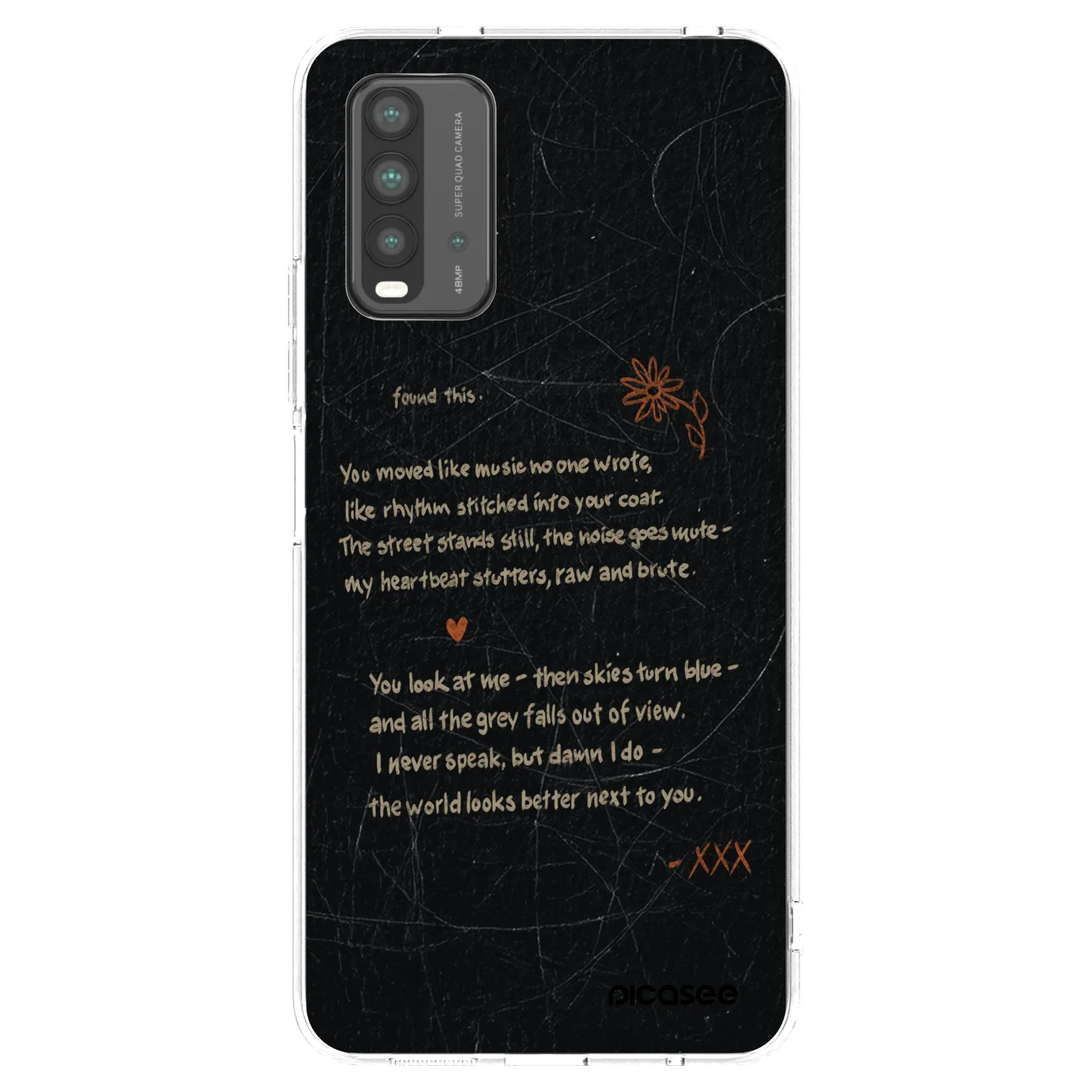 Picasee silikonový průhledný obal pro Xiaomi Redmi 9T - POET