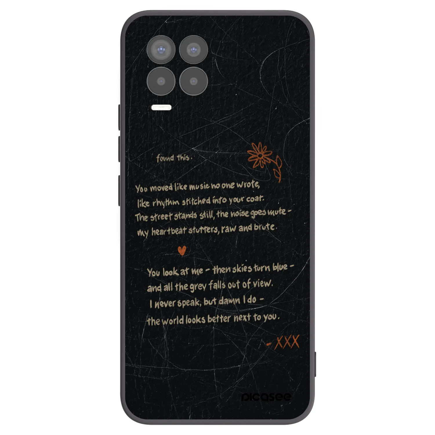 Picasee silikonový černý obal pro Realme 8 Pro - POET