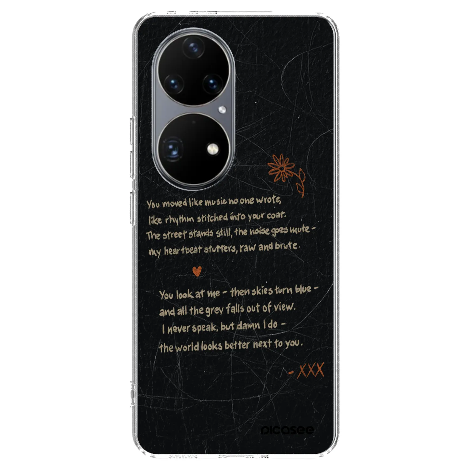 Picasee silikonový průhledný obal pro Huawei P50 - POET