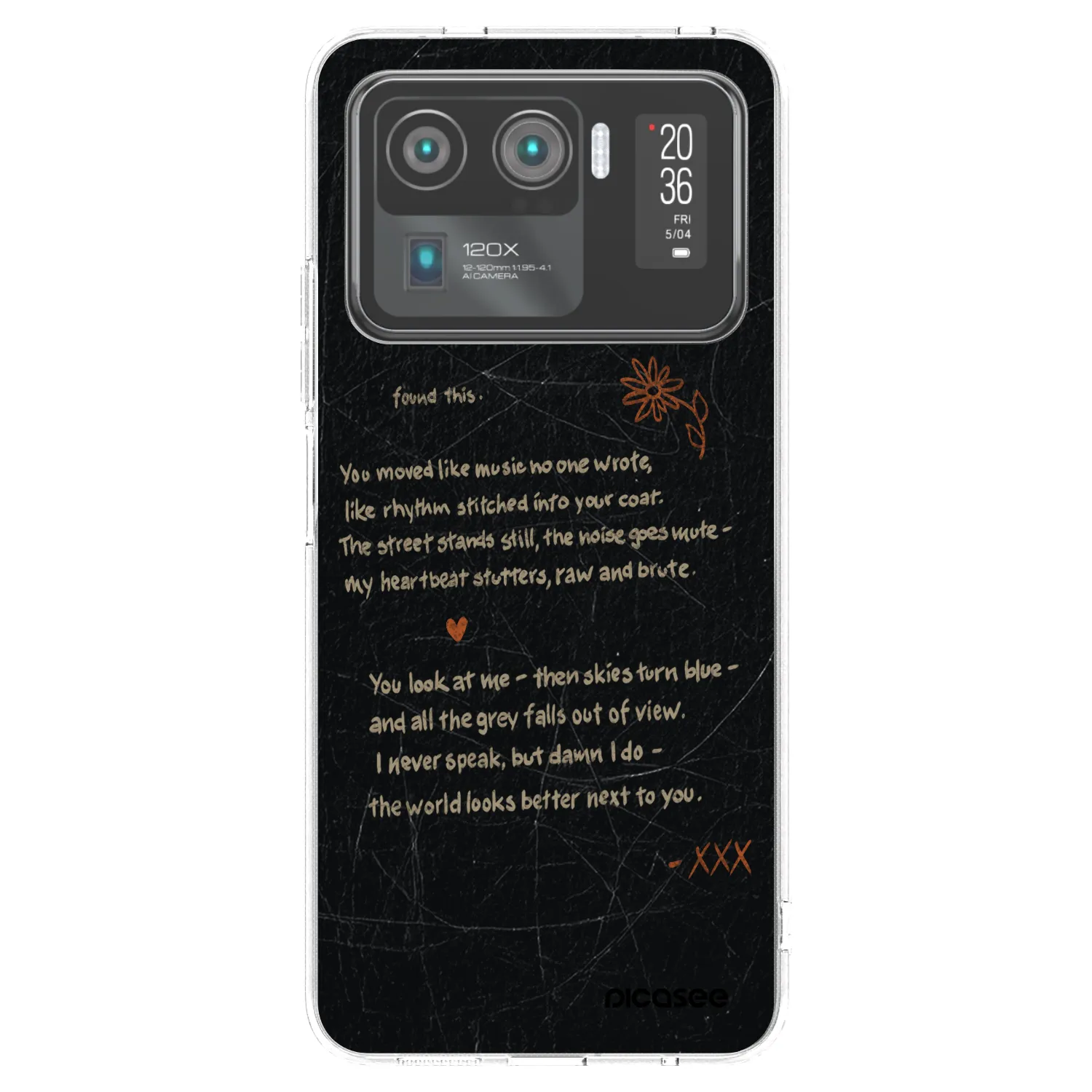 Picasee silikonový průhledný obal pro Xiaomi Mi 11 Ultra - POET