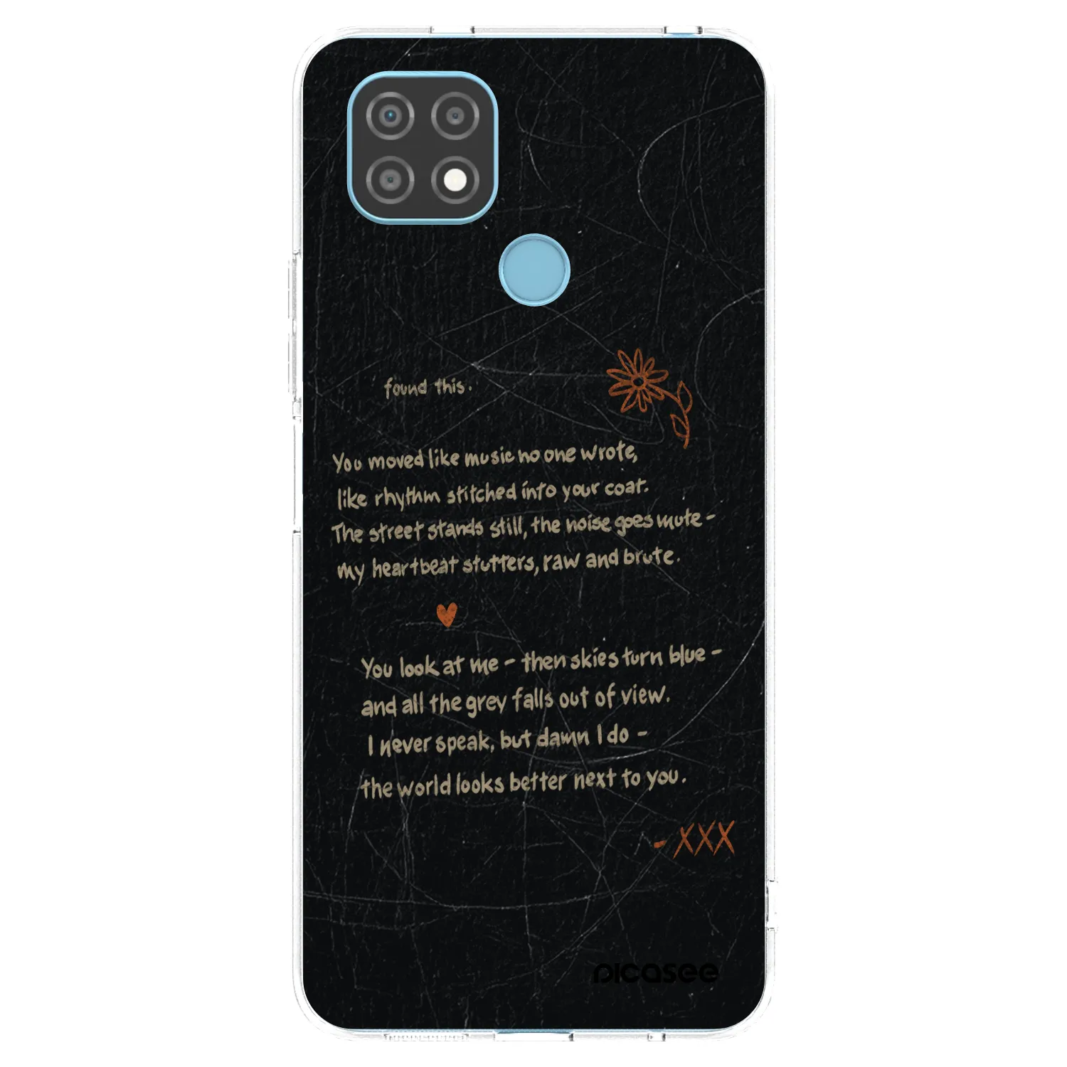 Picasee silikonový průhledný obal pro Realme C21 - POET