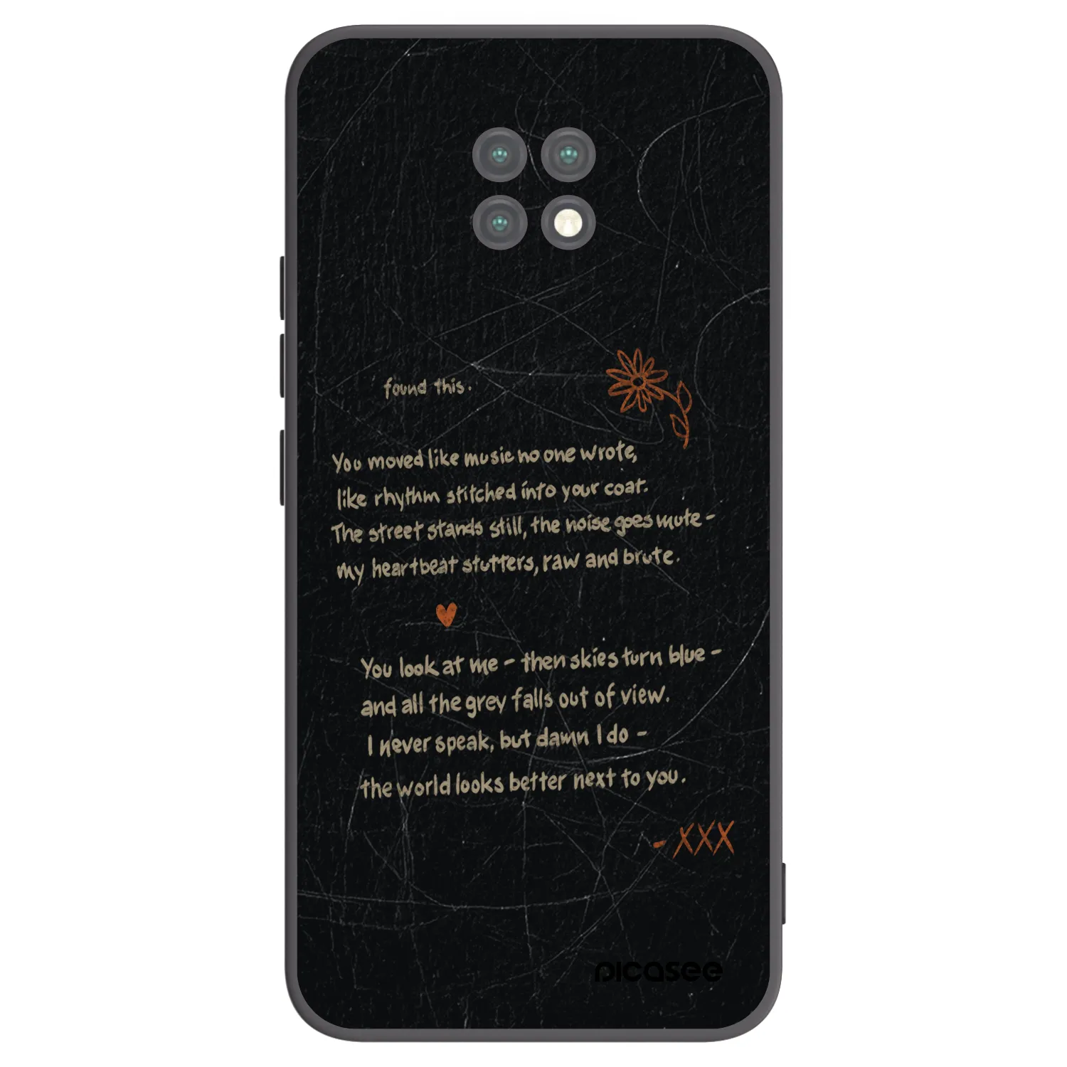 Picasee silikonový černý obal pro Xiaomi Redmi Note 9T - POET